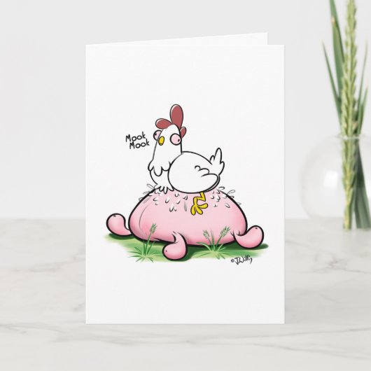 HEB JE EGGNOG? door Jeff Willis Art Feestdagen Kaart (Voorkant)