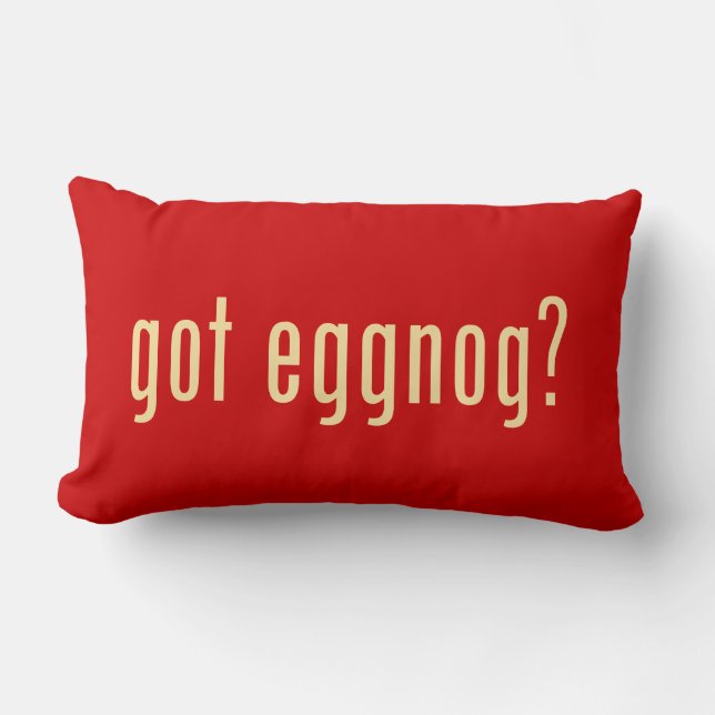 heb je eggnog? kussen (Voorkant)