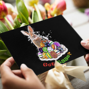 Heb je eieren? Funny Easter Bunny Eggs Briefkaart