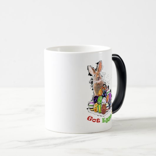 Heb je eieren? Funny Easter Bunny Eggs Magische Mok (Voorkant rechts)