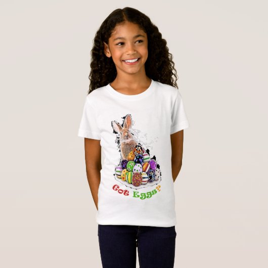 Heb je eieren? Funny Easter Bunny Eggs T-shirt (Voorkant volledig)