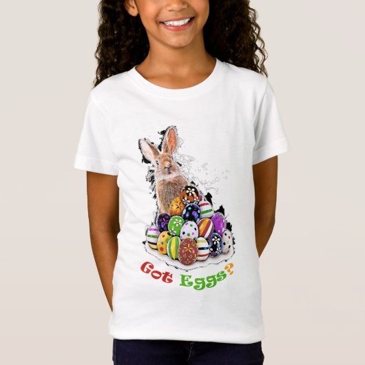 Heb je eieren? Funny Easter Bunny Eggs T-shirt (Voorkant)
