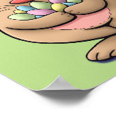 Heb je eieren? Knap en grappige cartoon van het es Poster (Hoek)