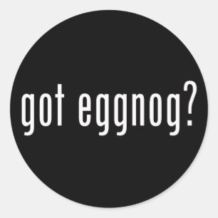 Heb je eierpunch? Kerst geest gegeven vloeibare vo Ronde Sticker