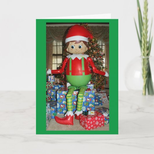 Heb je Elf een prettige kerst. Kaart (Voorkant)