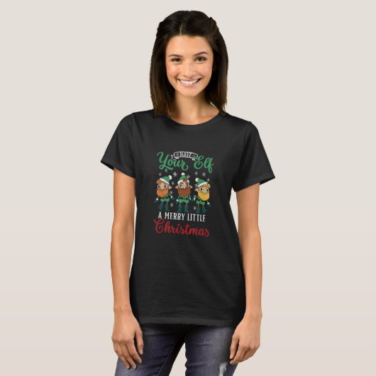 Heb je Elf een prettige kerst. T-shirt (Voorkant volledig)