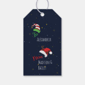 Heb je Elf een vrolijk kerstfeest Cadeaulabel (Achterkant)