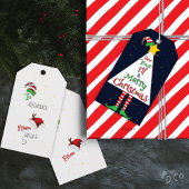 Heb je Elf een vrolijk kerstfeest Cadeaulabel