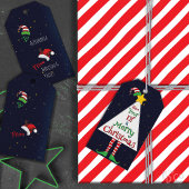 Heb je Elf een vrolijk kerstfeest Cadeaulabel