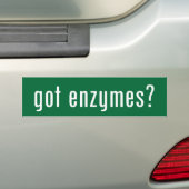 Heb je enzymen? bumpersticker (Op auto)