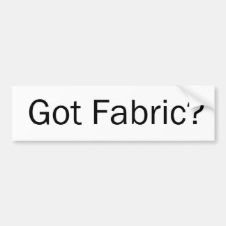 Heb je Fabric? Bumpersticker