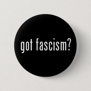 Heb je fascisme? Knoop Ronde Button 5,7 Cm