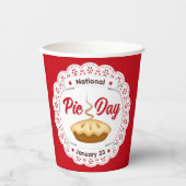 Heb je favoriete drank met taart! papieren bekers (Voorkant)