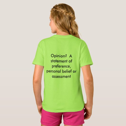 Heb je feiten? Definities T-shirt (Achterkant volledig)