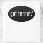 Heb je Fernet? Ovale Sticker (Tas)