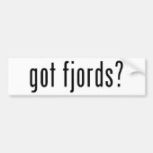 Heb je fjords? bumpersticker (Voorkant)