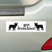 Heb je frenchies ? bumpersticker (Op auto)