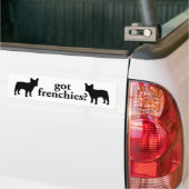 Heb je frenchies ? bumpersticker (Op Truck)