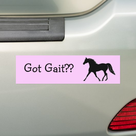 Heb je Gait? Bumpersticker (Op auto)