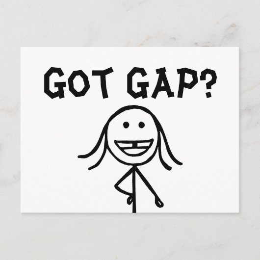 Heb je Gap? Briefkaarten (Voorkant)