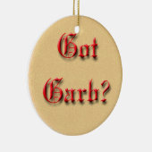 Heb je Garb? Keramisch Ornament (Rechts)