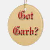 Heb je Garb? Keramisch Ornament (Links)