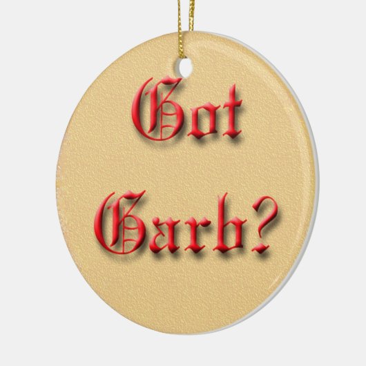 Heb je Garb? Keramisch Ornament (Links)