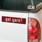Heb je garen? bumpersticker (Op Truck)