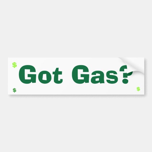 Heb je gas? bumpersticker (Voorkant)