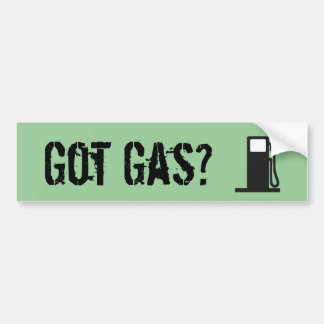 Heb je gas? bumpersticker