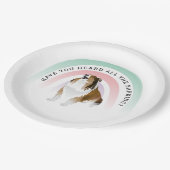 Heb je gehoord, Rainbow en Sheltie Dog Papieren Bordje (Gekanteld)