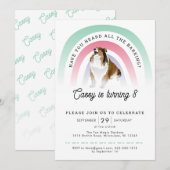 Heb je gehoord, Regenboog en Hond Verjaardag Kaart (Voorkant / Achterkant)