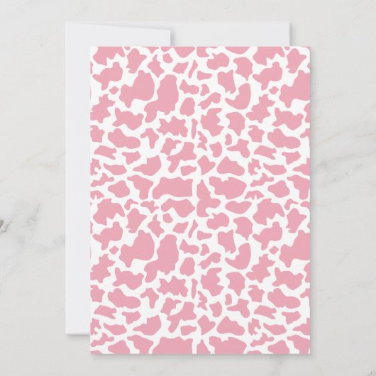 Heb je gehoord van de Moos Roze Koe 1e verjaardag Kaart (Achterkant)