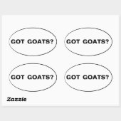 Heb je geiten? Tekst Ovale Sticker (Vel)