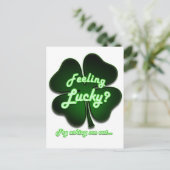 Heb je geluk? Probeer me uit te vragen Briefkaart (Staand voorkant)