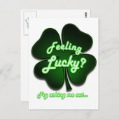 Heb je geluk? Probeer me uit te vragen Briefkaart (Voorkant / Achterkant)