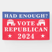 Heb je genoeg gehad? Republikeinse verkiezingen 20 Spandoek (Horizontaal)