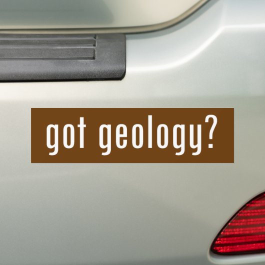 Heb je geologie? bumpersticker (Op auto)