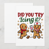 Heb je geprobeerd het grappige peperkoekverpleging bedankkaart (Voorkant / Achterkant)