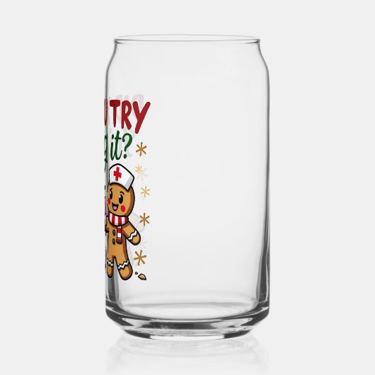 Heb je geprobeerd het grappige peperkoekverpleging blikvorm glas (Links)