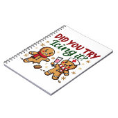 Heb je geprobeerd het grappige peperkoekverpleging notitieboek (Linkerzijde)