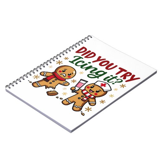 Heb je geprobeerd het grappige peperkoekverpleging notitieboek (Linkerzijde)