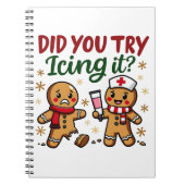 Heb je geprobeerd het grappige peperkoekverpleging notitieboek (Voorkant)
