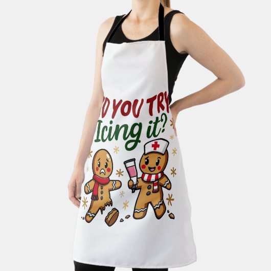 Heb je geprobeerd het grappige peperkoekverpleging schort (Insitu)