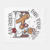 Heb je geprobeerd het peperkoek-verpleegster Kerst Fleece Deken (Voorkant (Horizontaal))