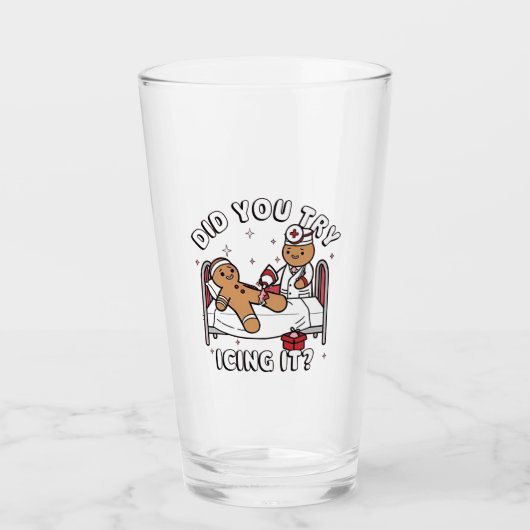 Heb je geprobeerd het peperkoek-verpleegster Kerst Glas (Voorkant)