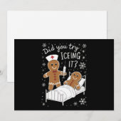 Heb je geprobeerd het te bevriezen schoolverpleegs feestdagenkaart (Voorkant / Achterkant)