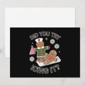 Heb je geprobeerd het te koelen Schoolverpleegster Feestdagenkaart (Voorkant / Achterkant)