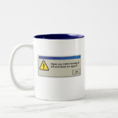 Heb je geprobeerd het uit en weer aan te zetten, m tweekleurige koffiemok (Links)