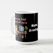 Heb je geprobeerd het uit te schakelen en technisc koffiemok (Voorkant links)